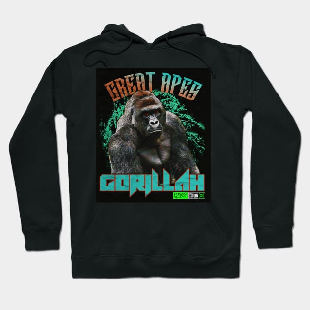 Great Apes: Gorillah Hoodie by HDY